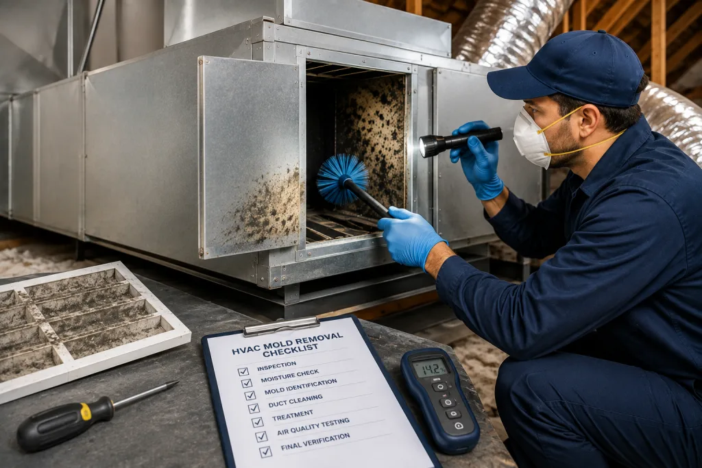 Check Before Booking HVAC Mold Removal in Houston