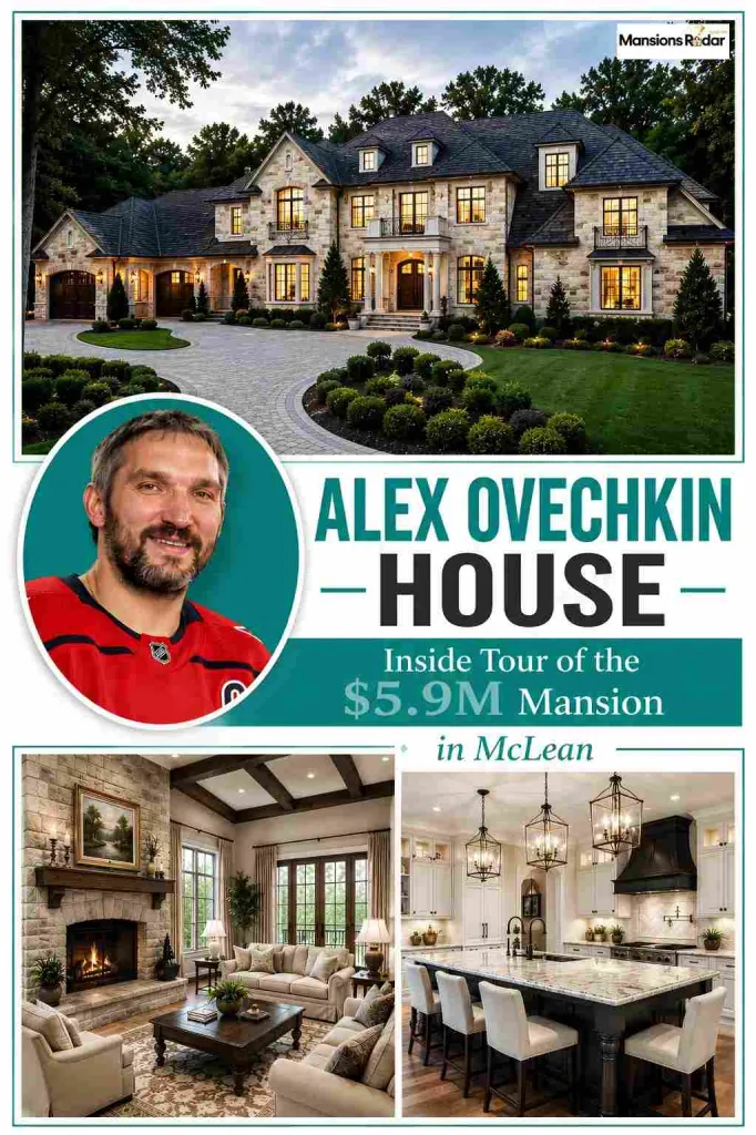 Take a look inside Alex Ovechkin's beautiful McLean mansion, featuring a grand stone exterior, elegant living spaces, a luxury chef's kitchen, and resort-style design. This home tour offers a closer look at how the Washington Capitals legend lives away from the ice in one of Virginia's most prestigious neighborhoods.