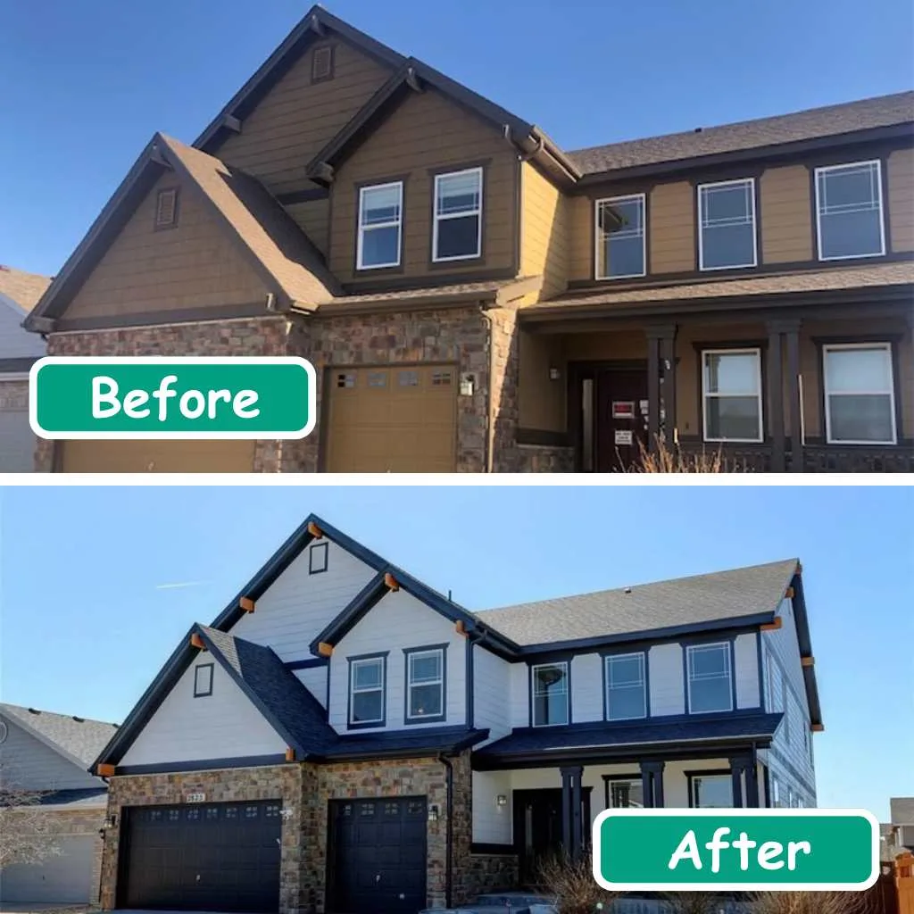 Chris Watts House before & after