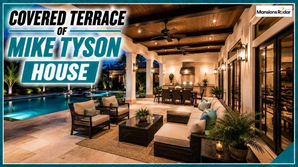 Covered terrace of Mike Tyson House