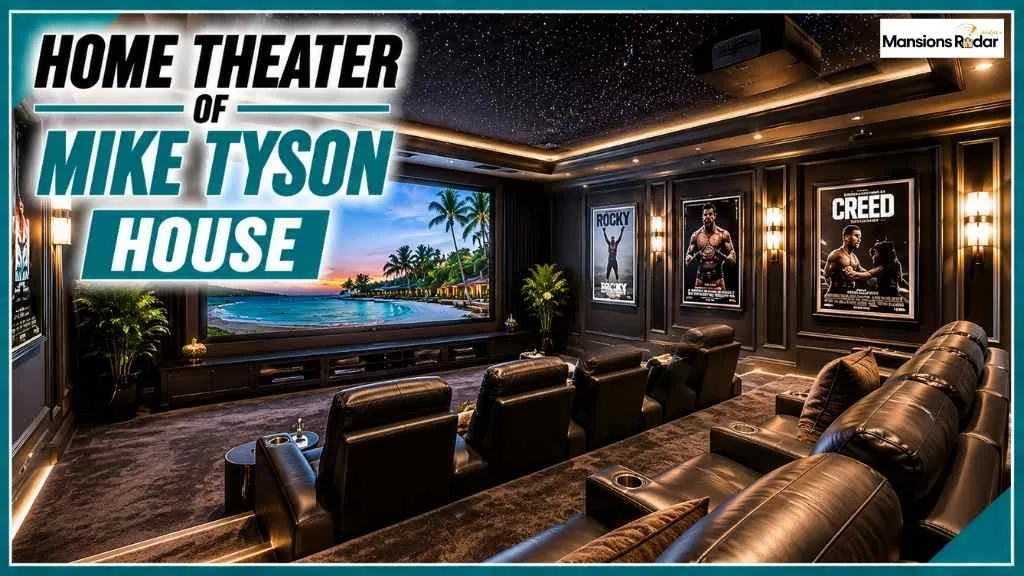 Home Theater of Mike Tyson House
