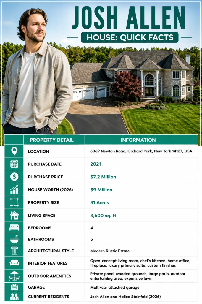 Josh Allen House Quick Facts