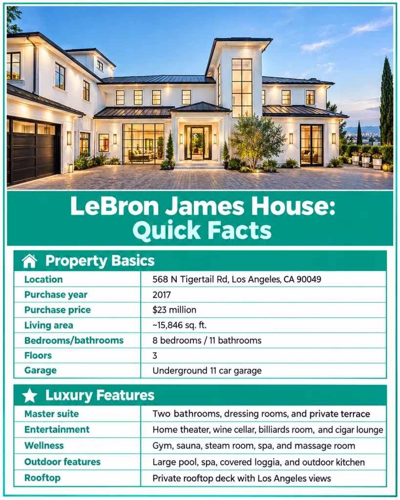 LeBron James House Quick Facts