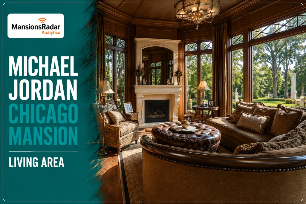 Michael Jordan Chicago Mansion Living Area