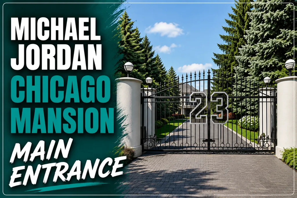 Michael Jordan Chicago Mansion Main Entrance