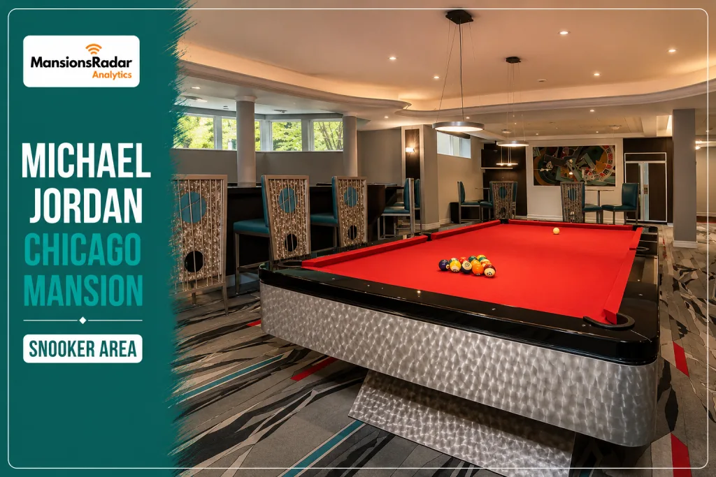 Michael Jordan Chicago Mansion Snooker Area