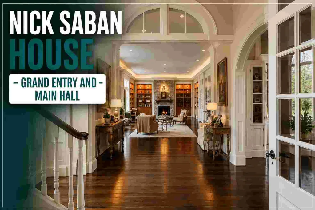 Nick Saban House Grand Entry and Main Hall