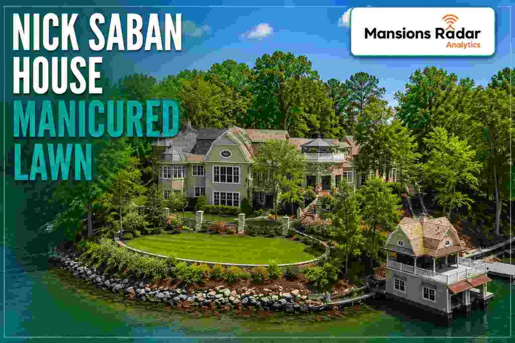 Nick Saban House Manicured lawn
