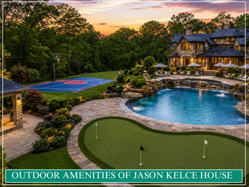 Outdoor Amenities of Jason Kelce House