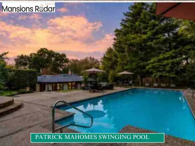 Patrick Mahomes swinging pool