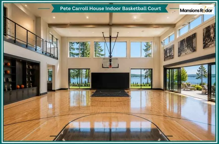 Pete Carroll House Indoor Basketball Court