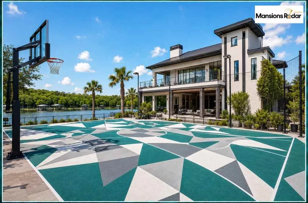 Simone Biles House Basketball Court