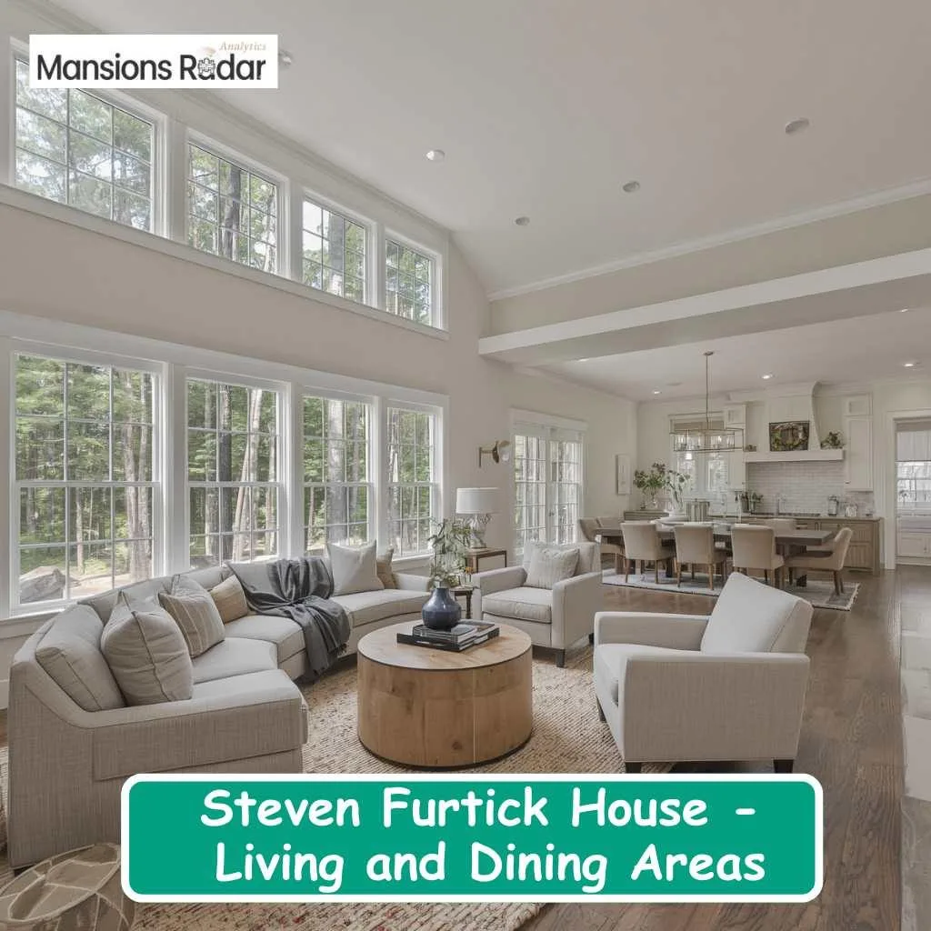 A spacious, sunlit living area showcases the beautiful open-concept design inside the steven furtick house