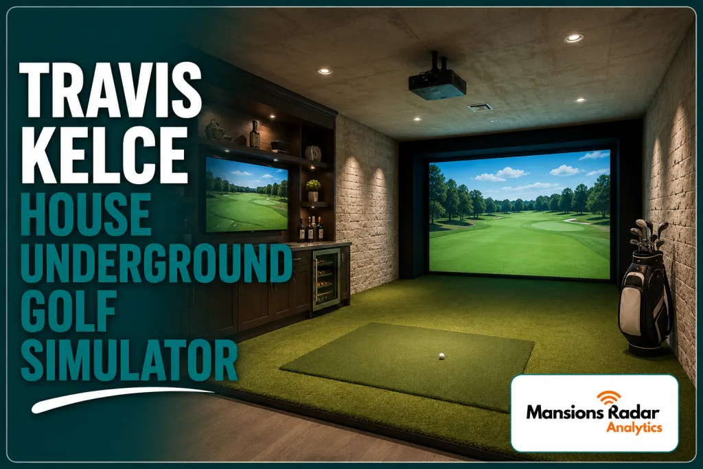 Travis Kelce House Underground Golf Simulator