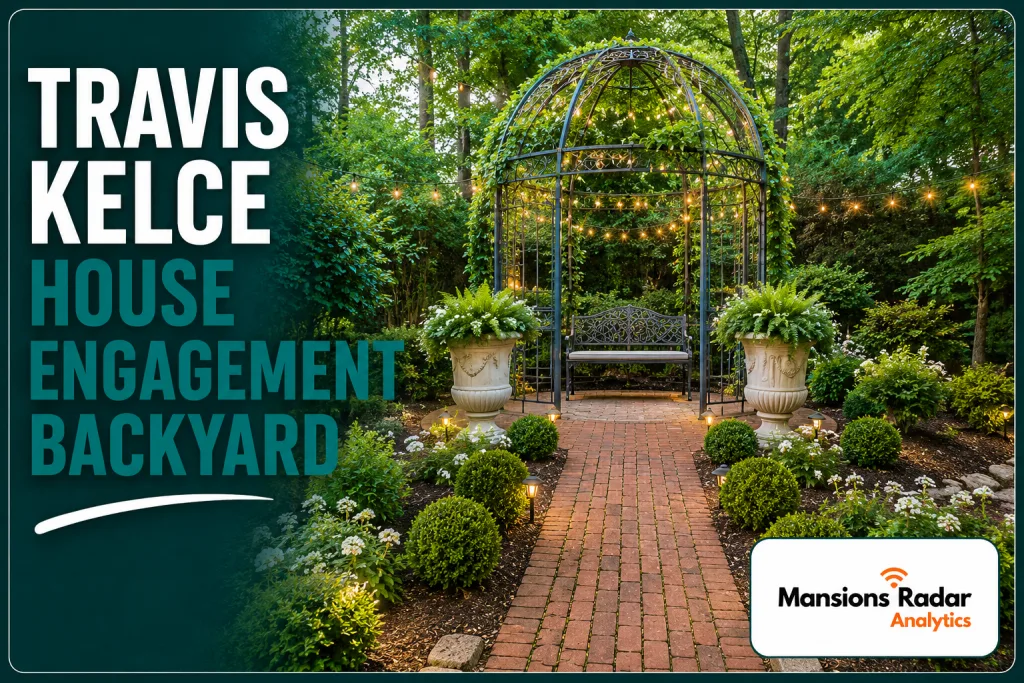 travis kelce House Engagement Backyard