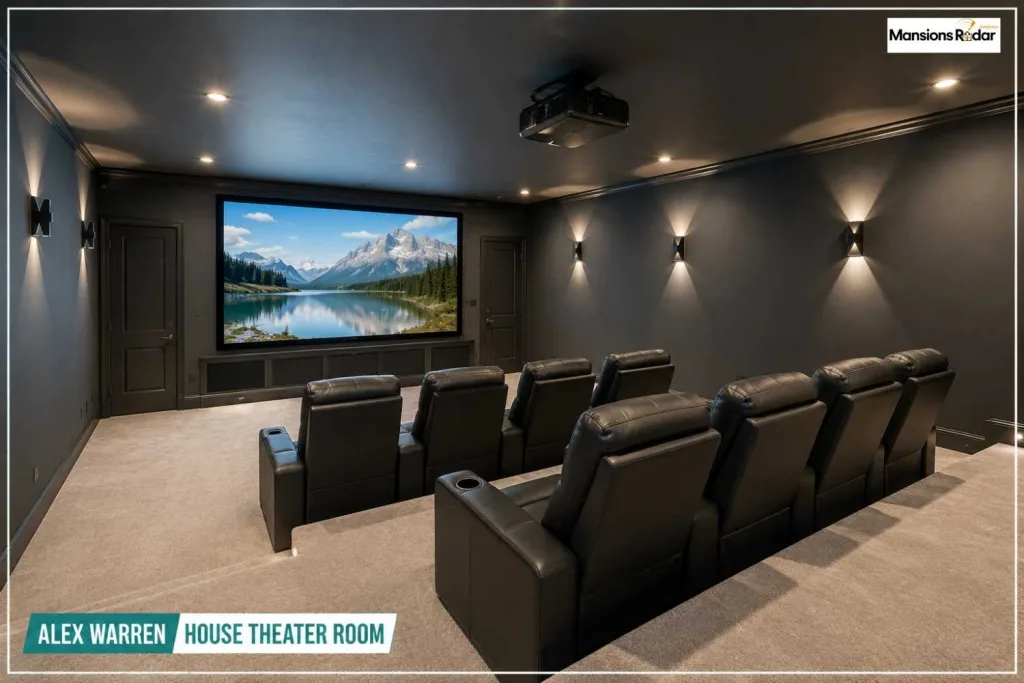 Alex Warren House Theater Room