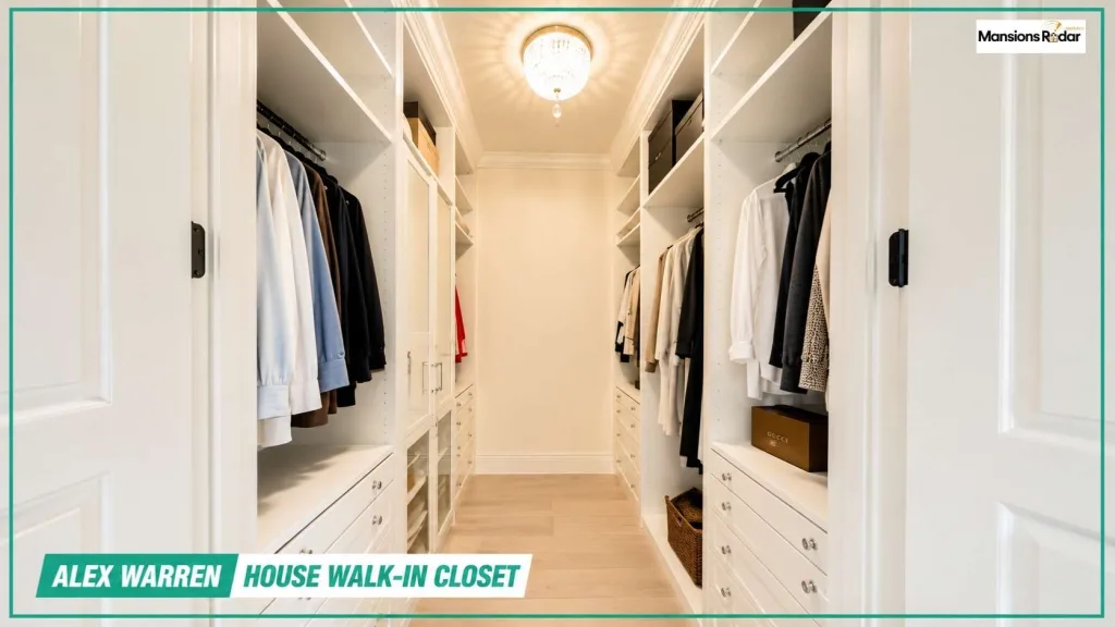 Alex Warren House Walk-in Closet