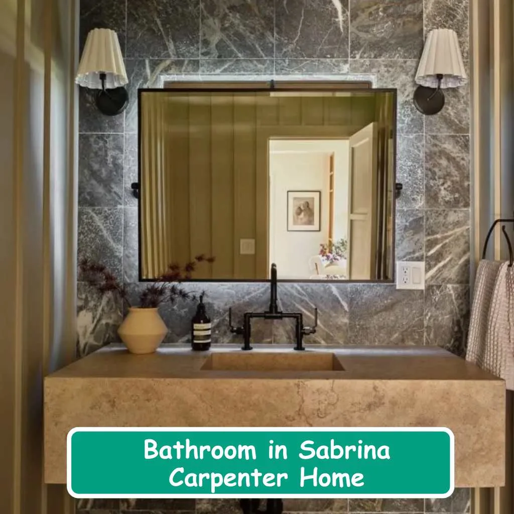 Bathroom in Sabrina Carpenter Home