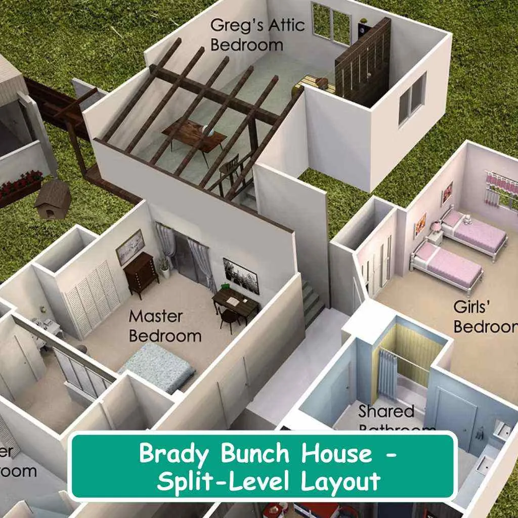 Brady Bunch House Split-Level Layout