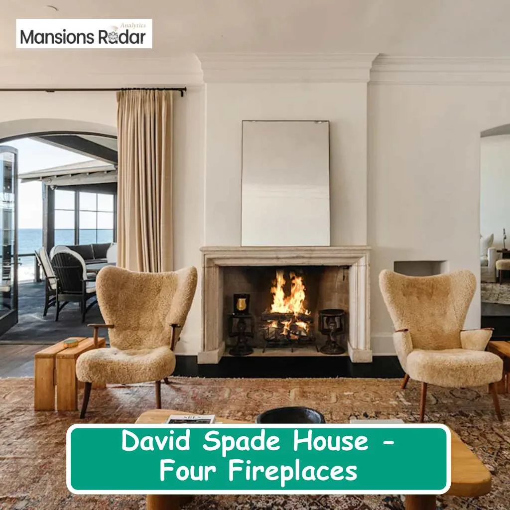 David Spade House Four Fireplaces