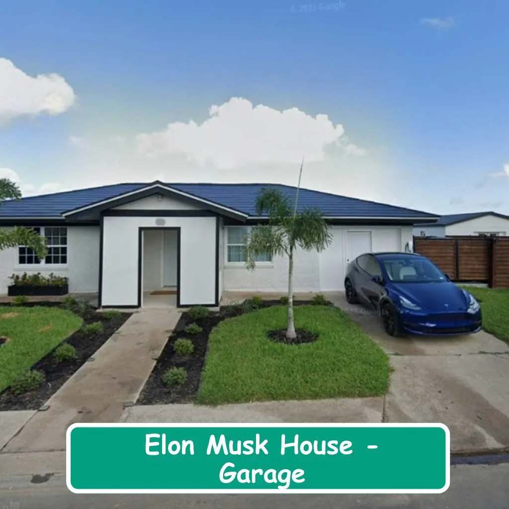 Elon Musk House Garage