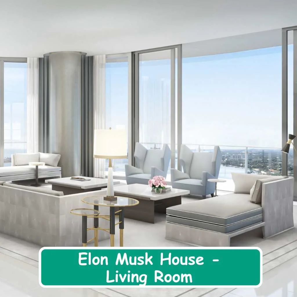 Elon Musk House Living Room