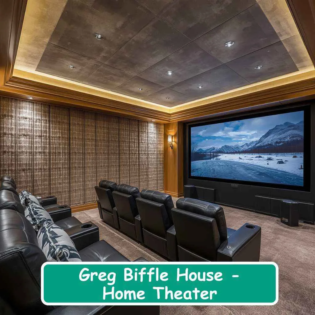 Greg Biffle House Home Theater