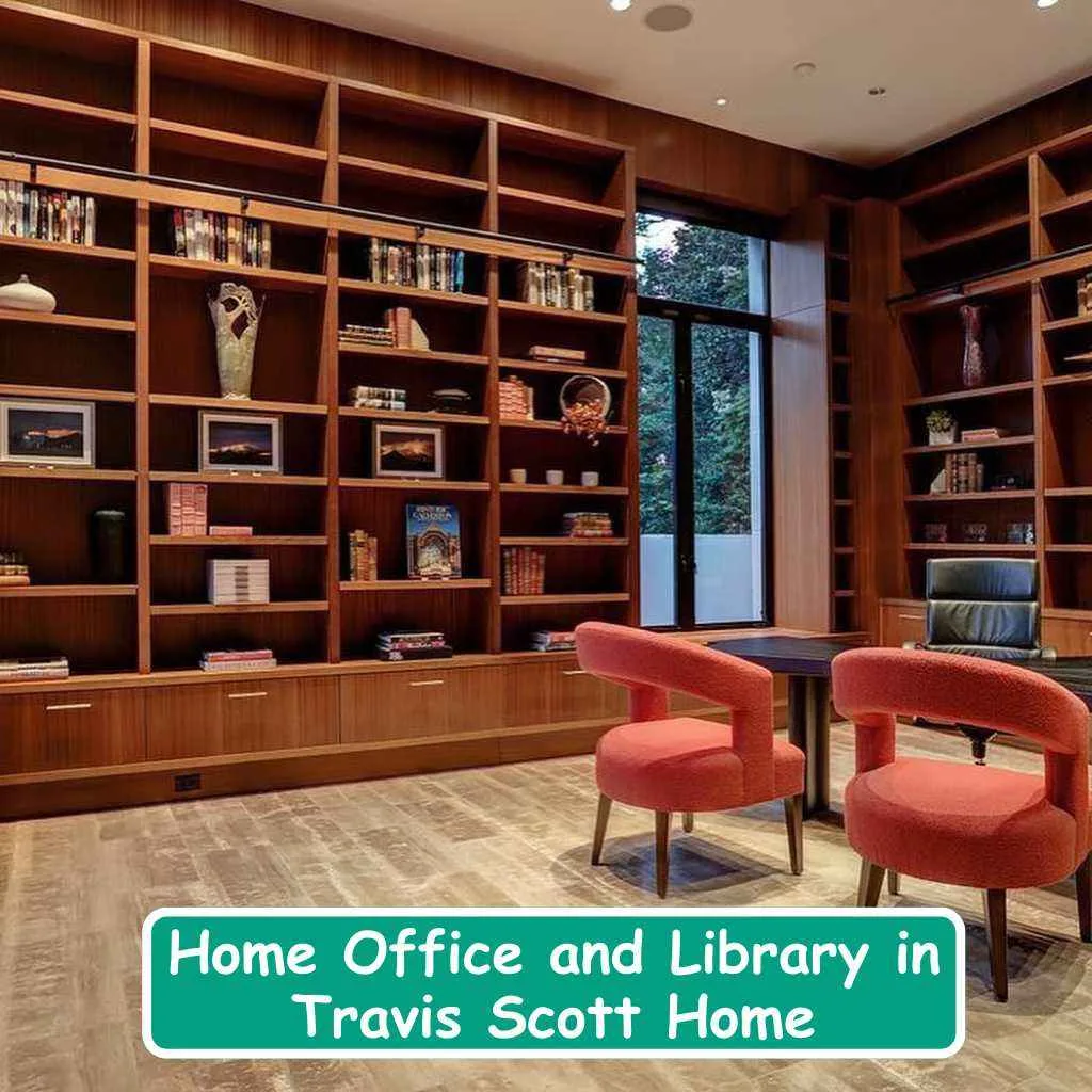 Home Office and Library in Travis Scott Home-