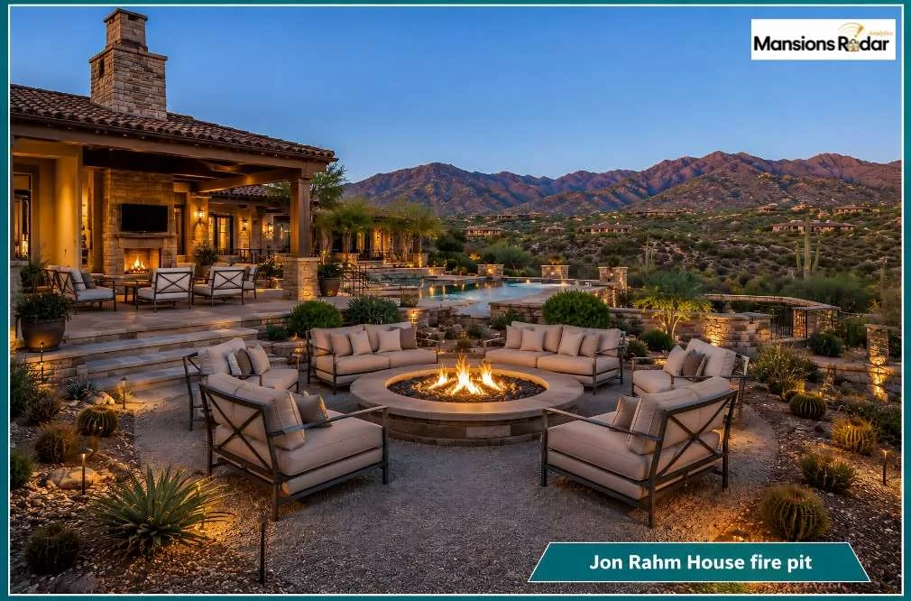 Jon Rahm House fire pit