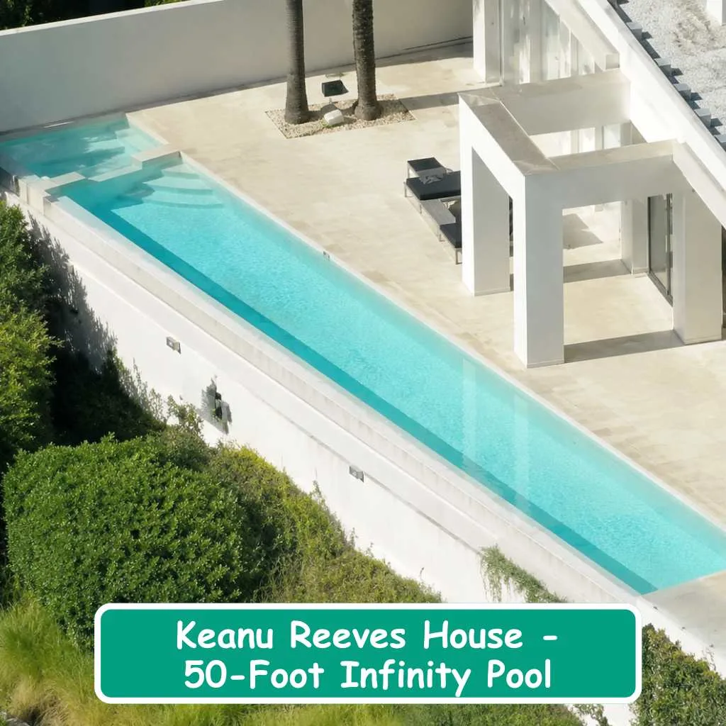 Keanu Reeves House 50-Foot Infinity Pool