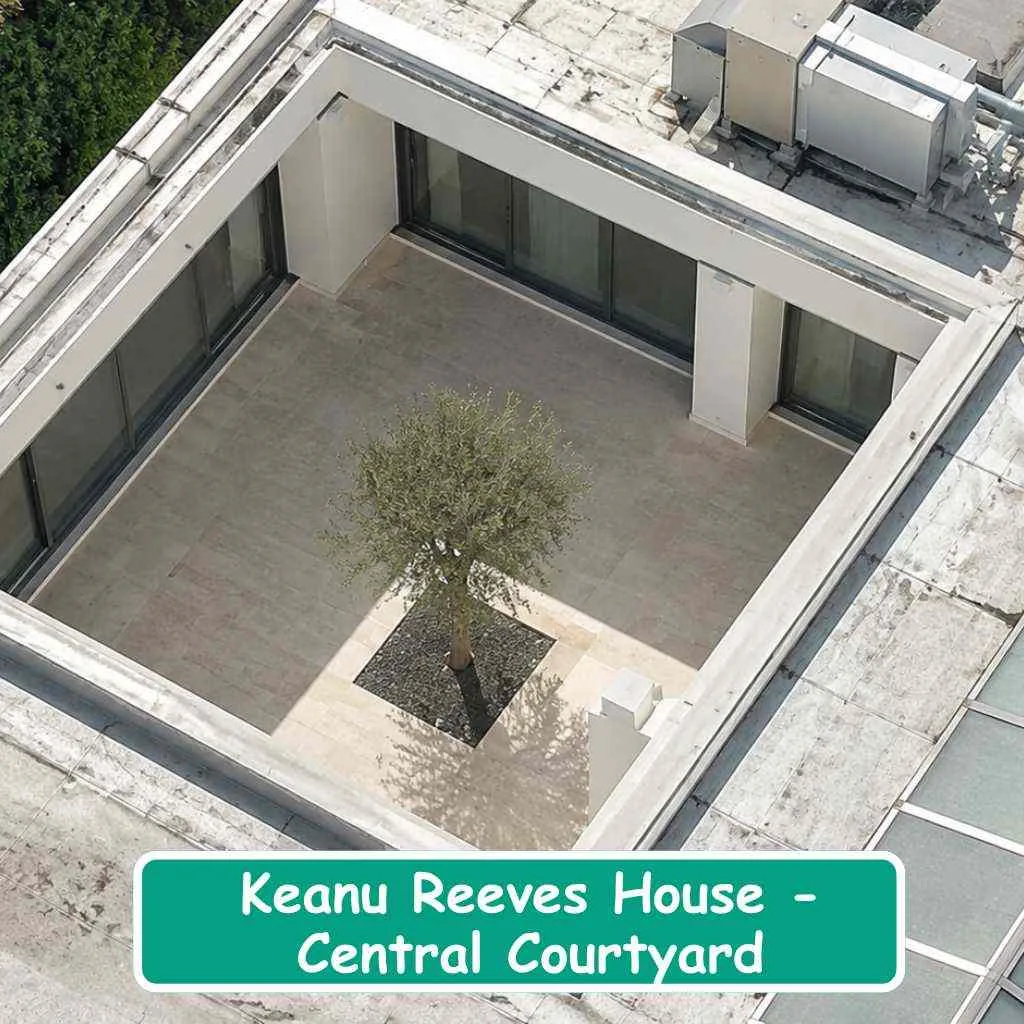 Keanu Reeves House Central Courtyard