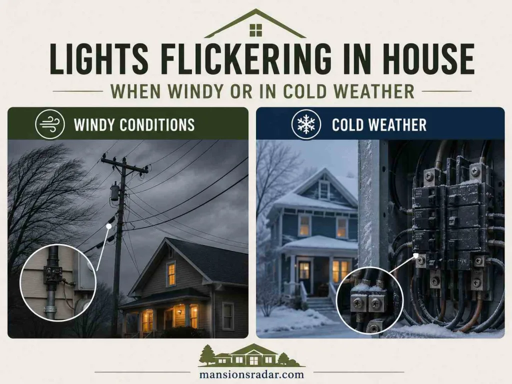 Lights Flickering in House When Windy or in Cold Weather