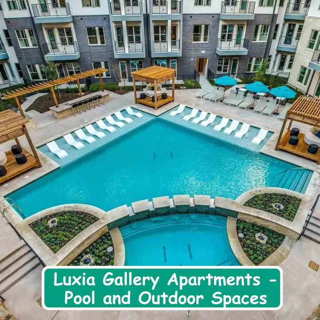 Luxia Gallery Apartments Pool and Outdoor Spaces