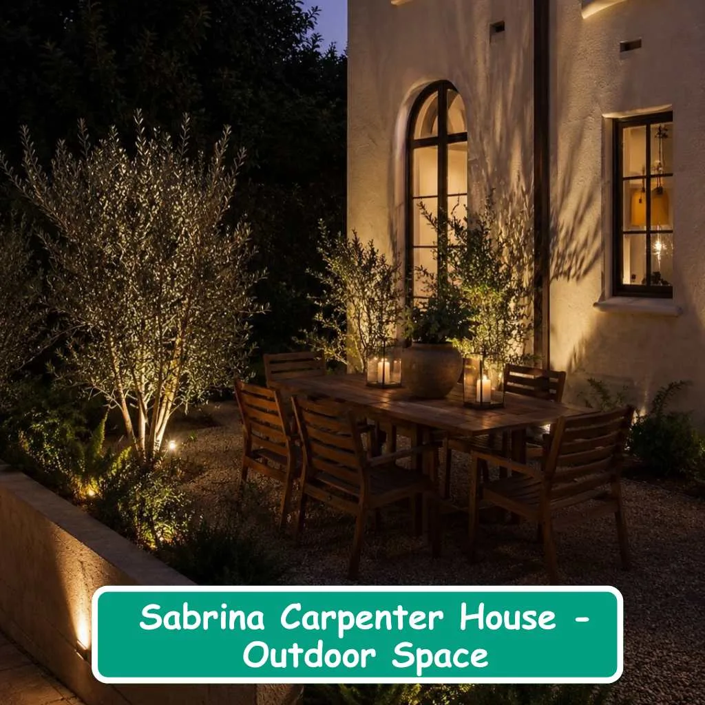 Sabrina Carpenter House Outdoor Space