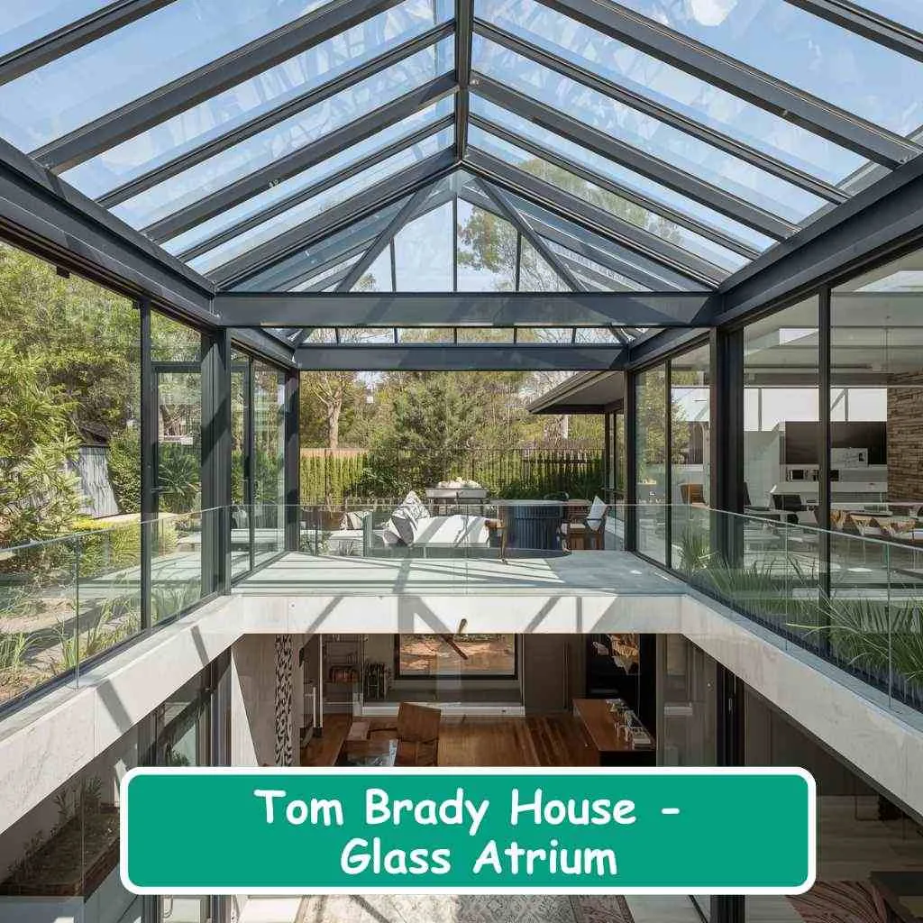 Tom Brady House Glass Atrium