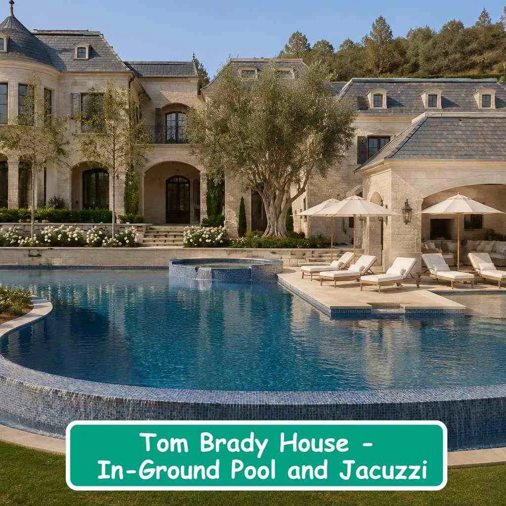 Tom Brady House In-Ground Pool and Jacuzzi