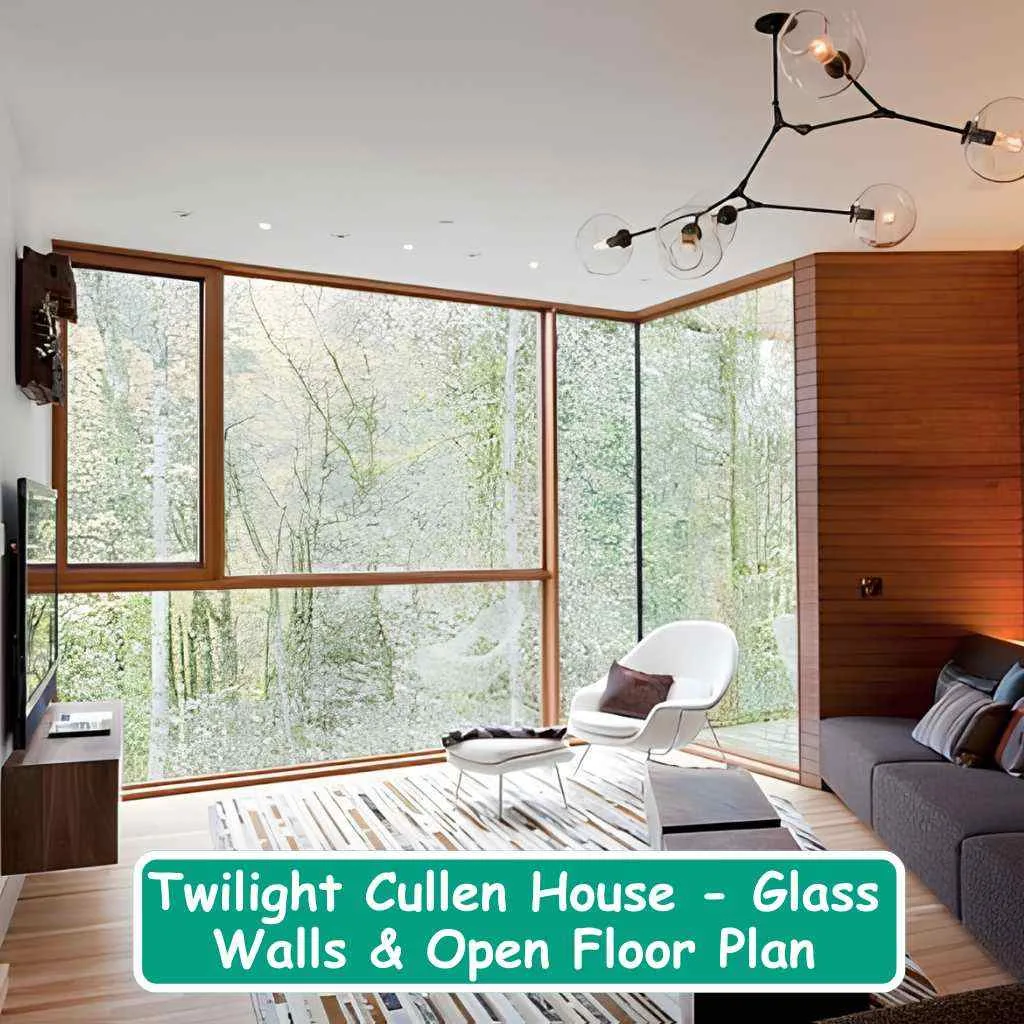Twilight Cullen House Glass Walls & Open Floor Plan