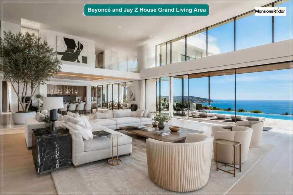 Beyoncé and Jay Z House Grand Living Area