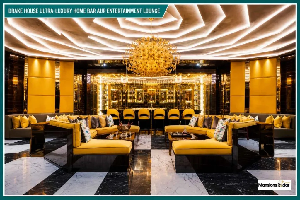 Drake House Ultra-Luxury Home Bar aur Entertainment Lounge