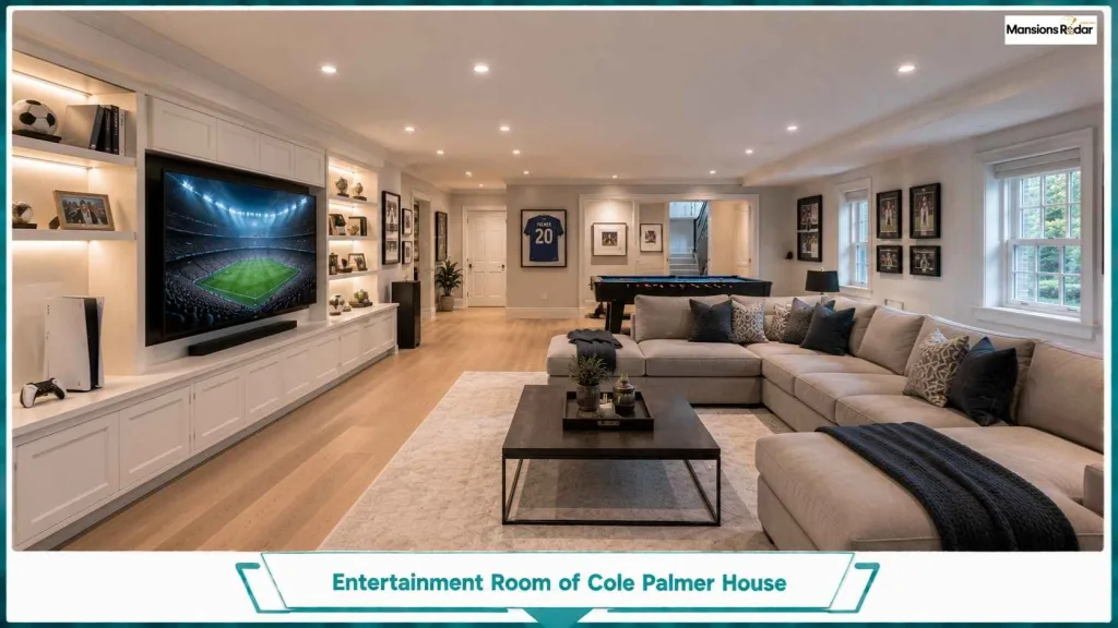 Entertainment Room of Cole Palmer House