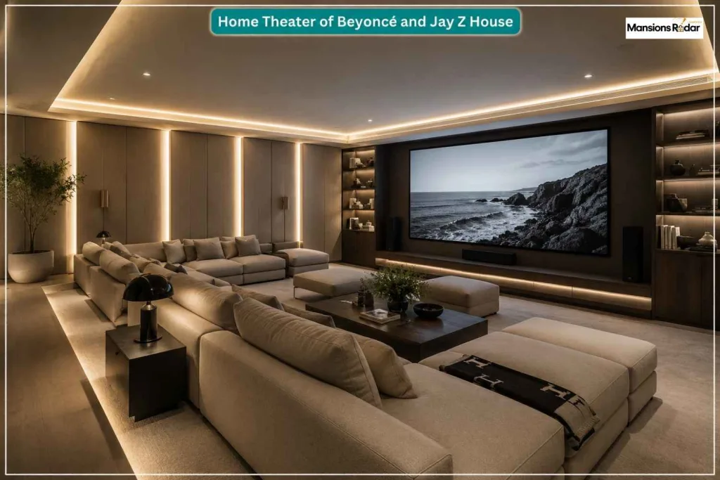 Home Theater of Beyoncé and Jay Z House