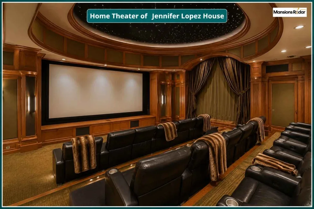 Home Theater of Jennifer Lopez House