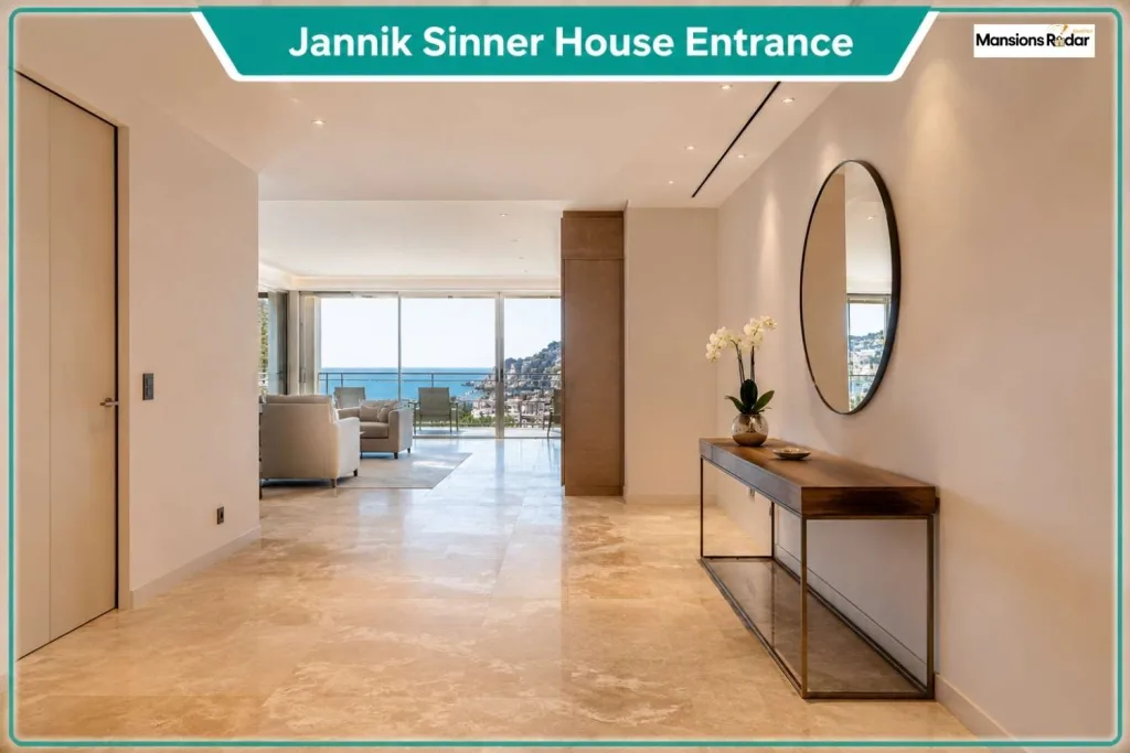 Jannik Sinner House Entrance