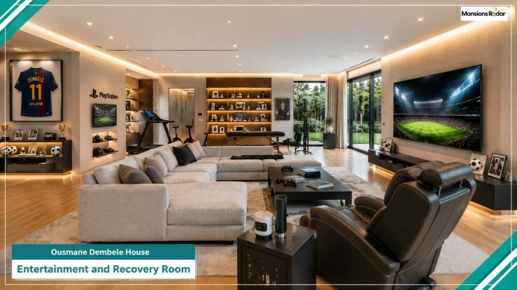 Ousmane Dembele House Entertainment and Recovery Room