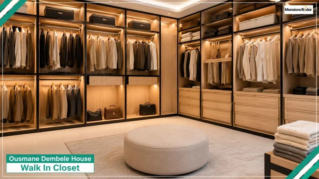 Ousmane Dembele House Walk In Closet