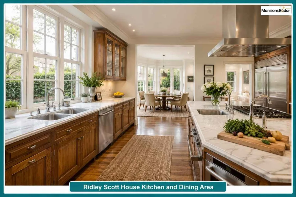 Ridley Scott House Kitchen and Dining Area