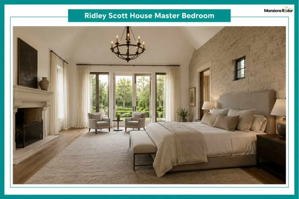 Ridley Scott House Master Bedroom