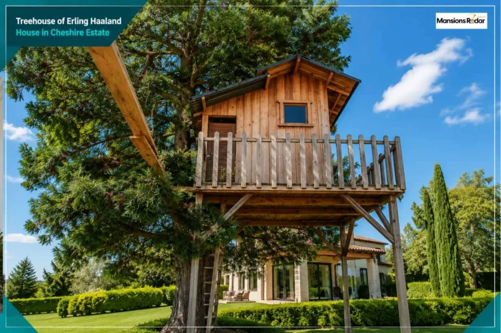 Treehouse of Erling Haaland House in Cheshire Estate