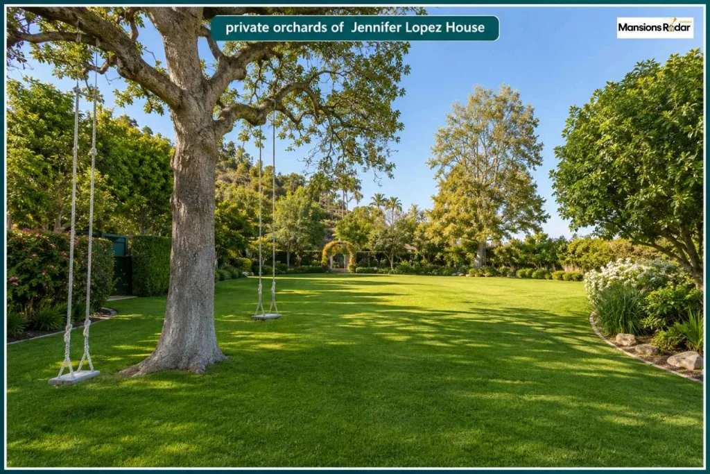 private orchards of Jennifer Lopez House