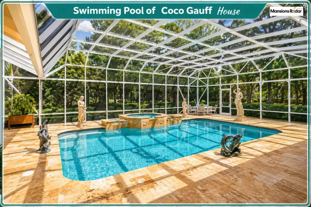 swimming pool of Coco gauff House